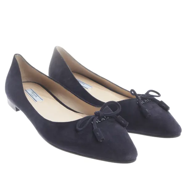 Ballet Flats, in Navy, Prada
