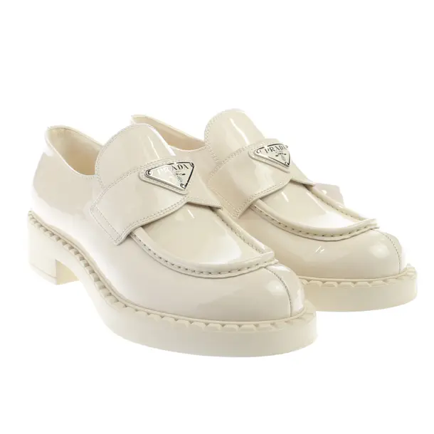 Loafers, in Beige, Prada