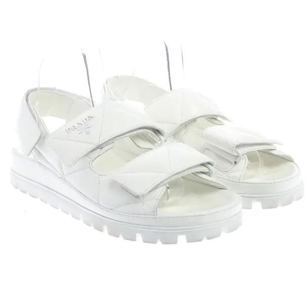 Sandalen, in Weiß, Prada
