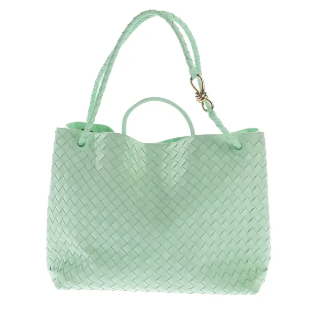 Shopper, in Hellgrün, Leder, Bottega Veneta