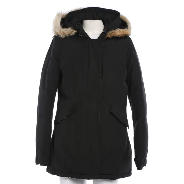 Winter Jacket, in Black, Cotton, Woolrich