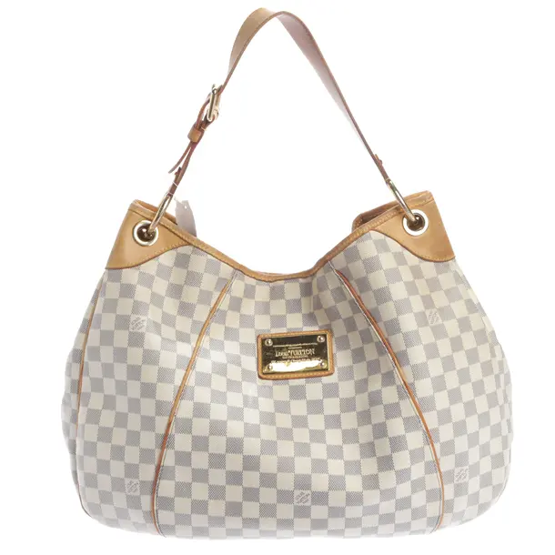 Schultertasche, in Beige, Leder, Louis Vuitton