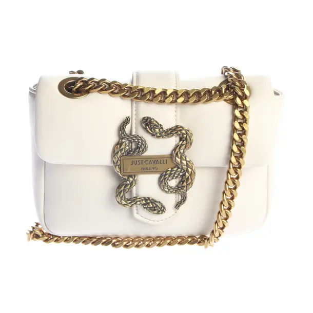 Schultertasche, in Beige, Leder, Just Cavalli