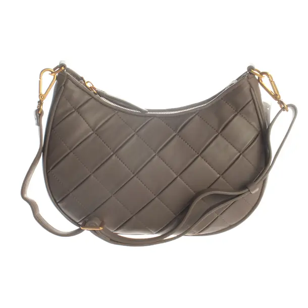 Schultertasche, in Grau, Leder, Les Visionnaires