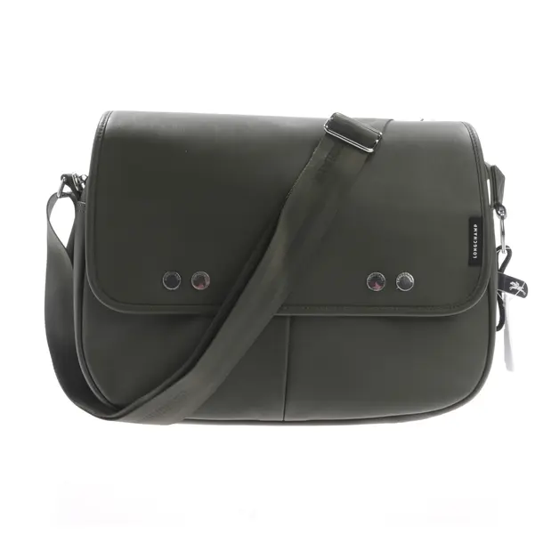 Shoulder Bag, in Green, Leather, Longchamp