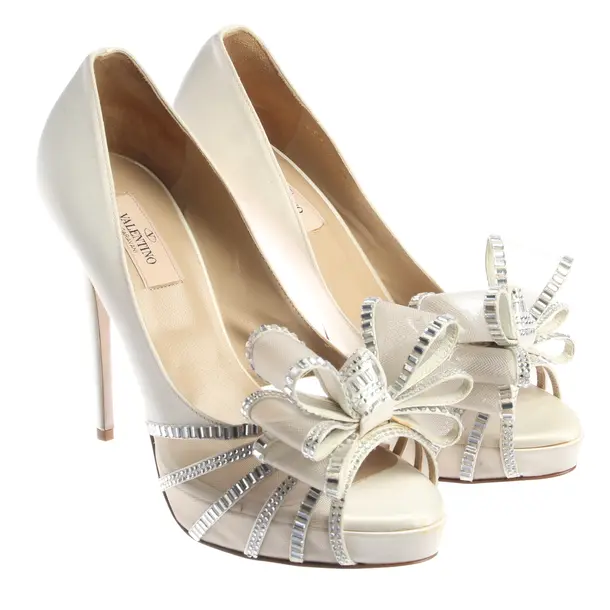 Peep Toes, in Cream, Valentino