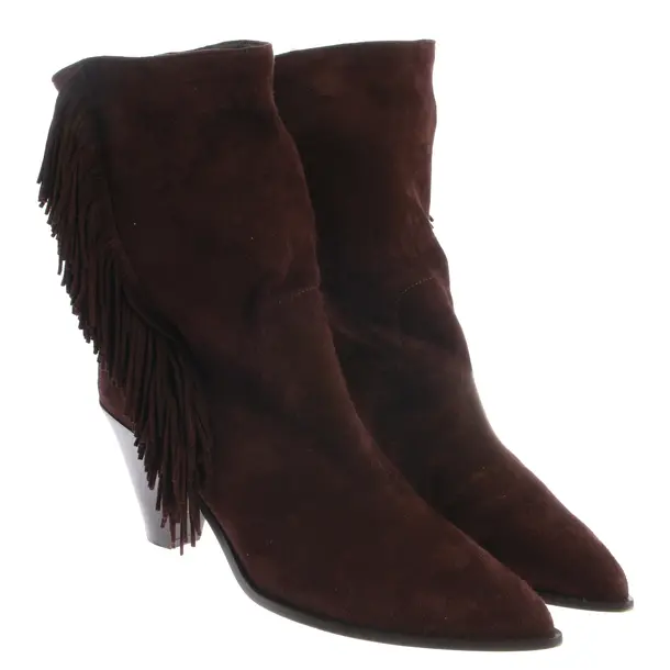 Ankle Boots, in Dark Brown, Aquazzura