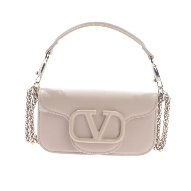 Shoulder Bag, in Beige, Leather, Valentino