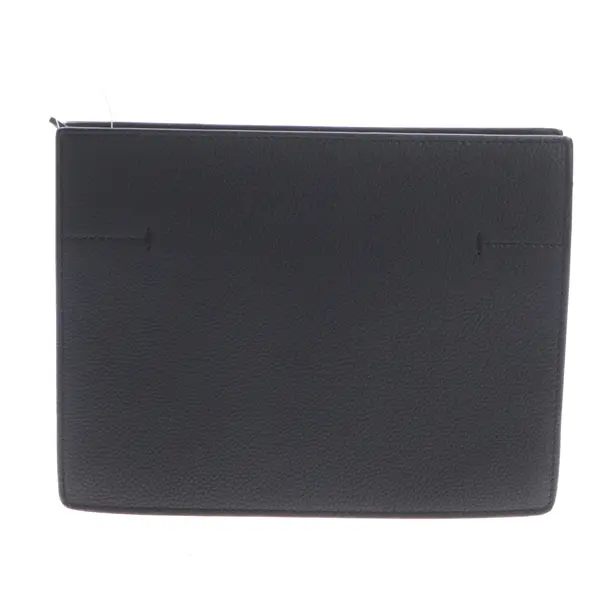 Clutch, in Schwarz, Leder, Loro Piana