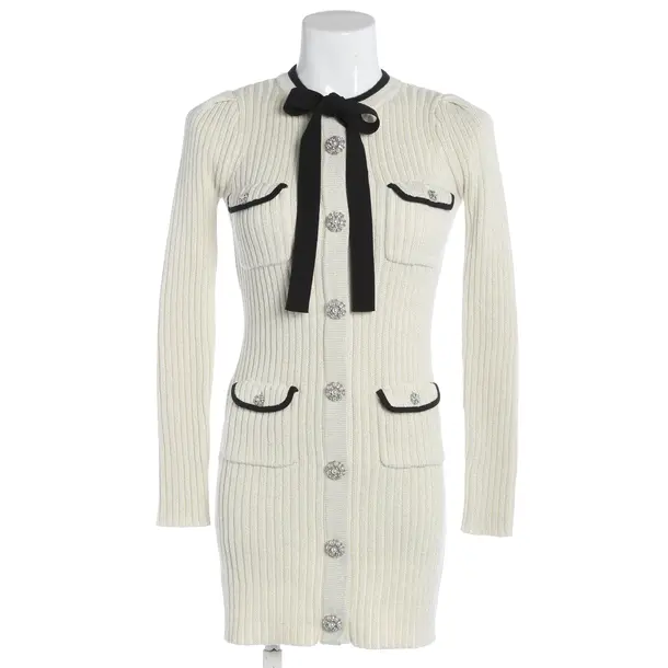 Sheath Dress, in Cream, Cotton, self-portrait