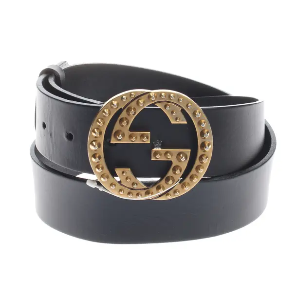 Belt, in Black, Leather, Gucci