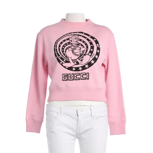 Sweatshirt, in Hellrosa, Baumwolle, Gucci