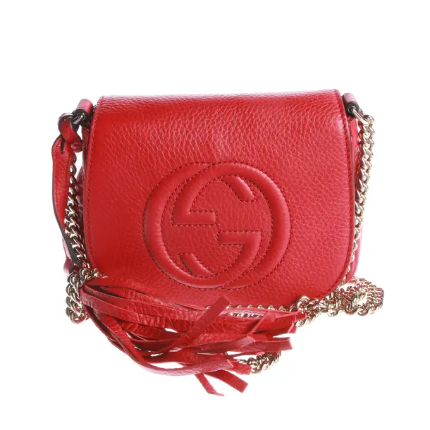 Schultertasche, in Rot, Leder, Gucci