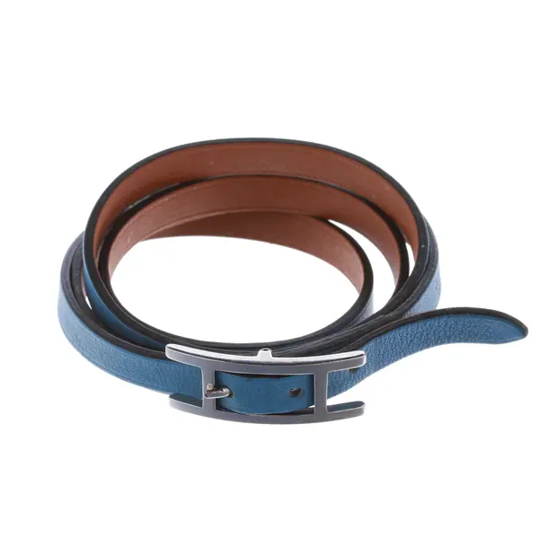 Bracciale, in Blu, Pelle, Hermès
