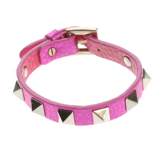 Bracciale, in Rosa, Pelle, Valentino