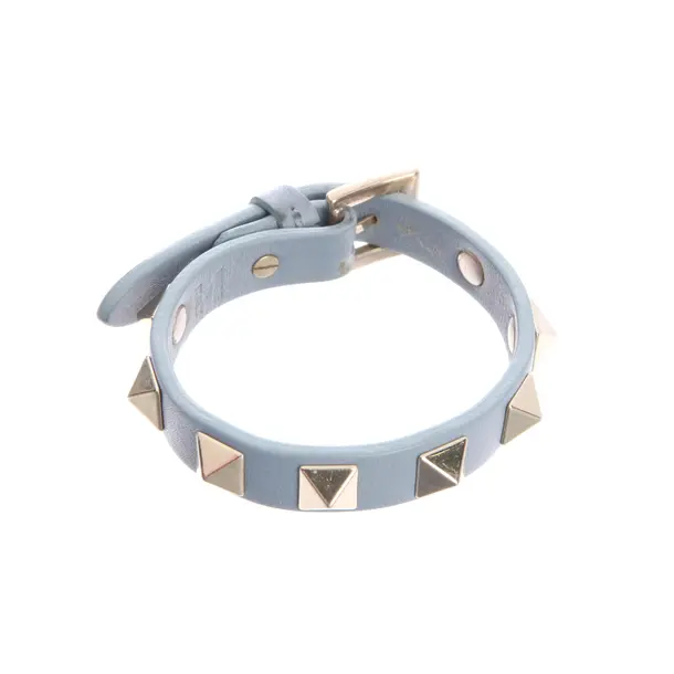 Bracelet, in Blue, Leather, Valentino