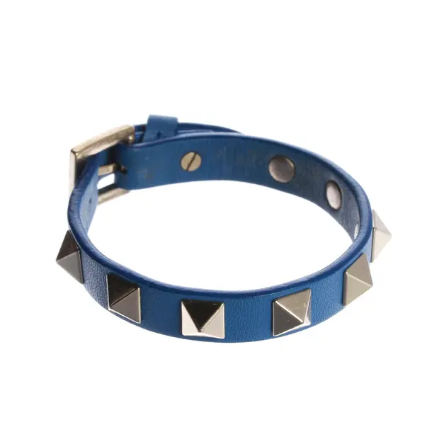 Armband, in Blau, Leder, Valentino