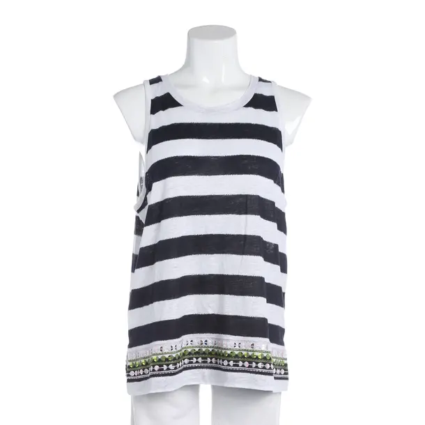 Top, in Navy, Leinen, Tory Burch