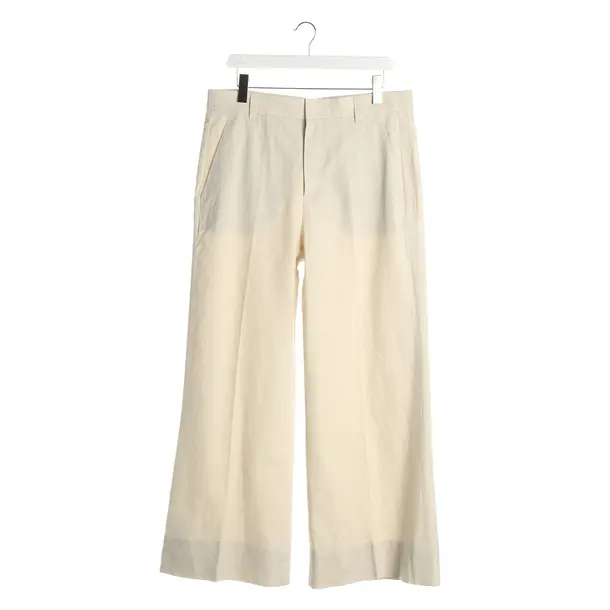 Pants, in Cream, Linen, Brunello Cucinelli