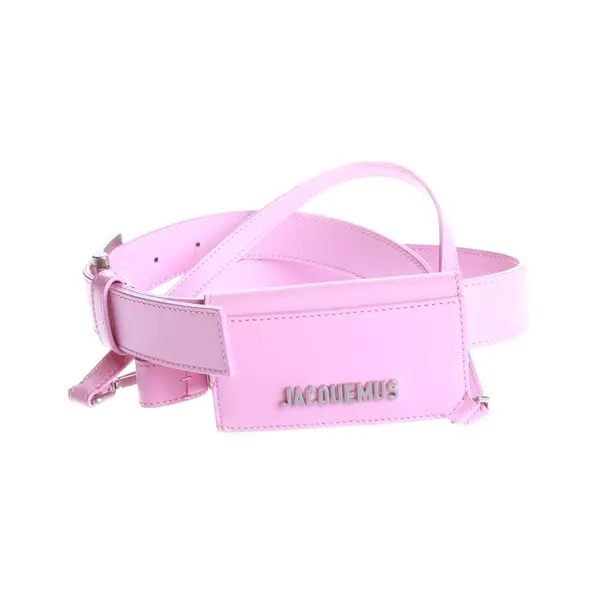 Belt, in Pink, Leather, Jacquemus
