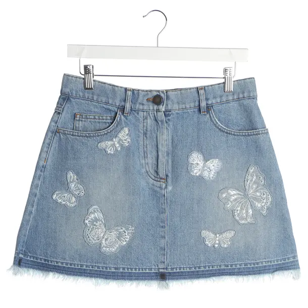 Rock, in Blau, Baumwolle, Valentino