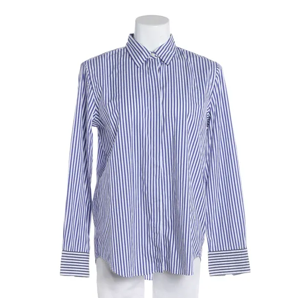 Blouse, in Blue, Cotton, Brunello Cucinelli