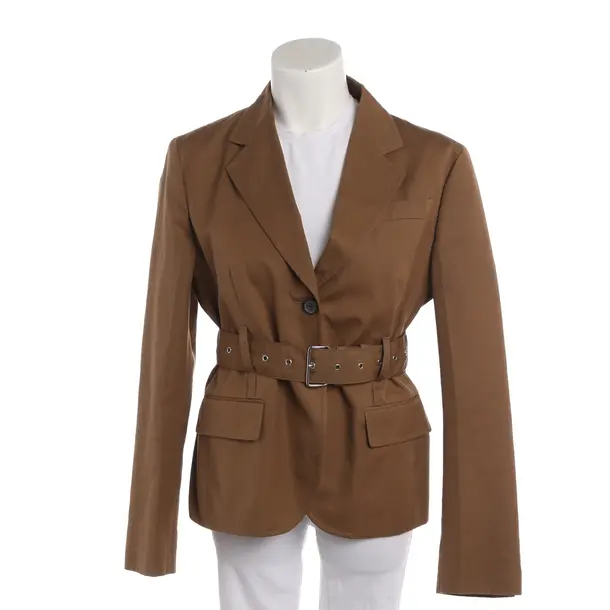Blazer, in Light Brown, Cotton, Prada