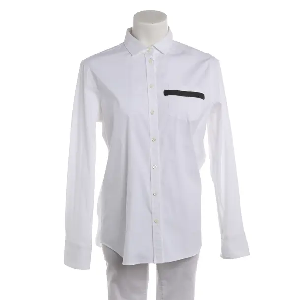 Bluse, in Weiß, Baumwolle, Brunello Cucinelli