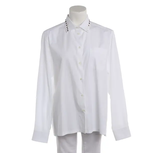 Blouse, in White, Cotton, Valentino