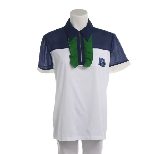 Polo Shirt, in Multicolored, Silk, Prada