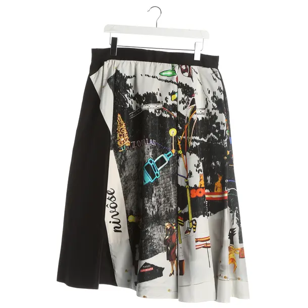 Skirt, in Multicolored, Silk, Prada