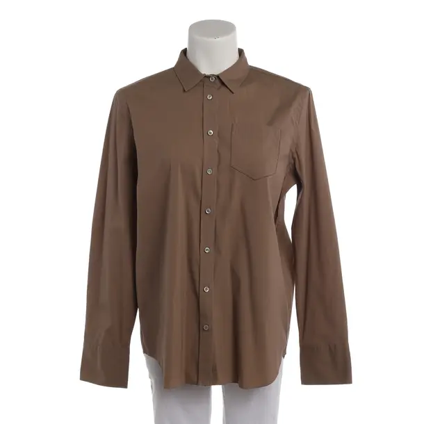 Blouse, in Brown, Cotton, Brunello Cucinelli