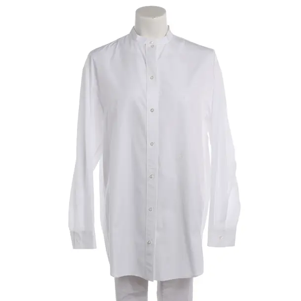 Bluse, in Weiß, Baumwolle, Jil Sander