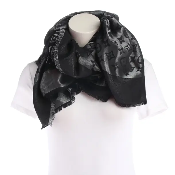 Stola, in Nero, Seta, Louis Vuitton