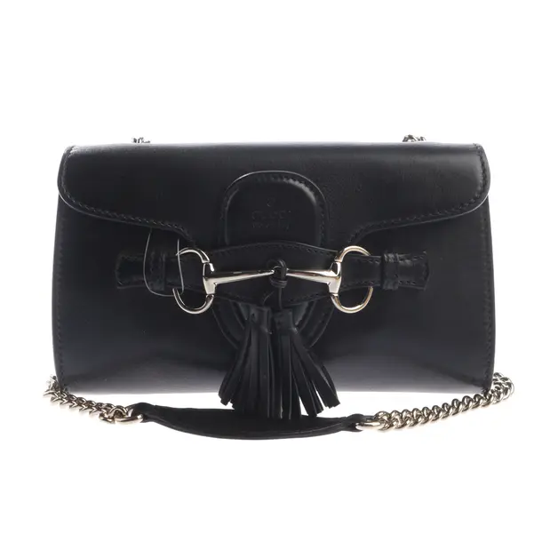 Shoulder Bag, in Black, Leather, Gucci