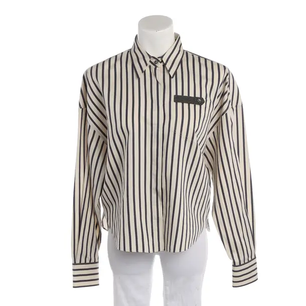 Blouse, in Cream, Cotton, Brunello Cucinelli