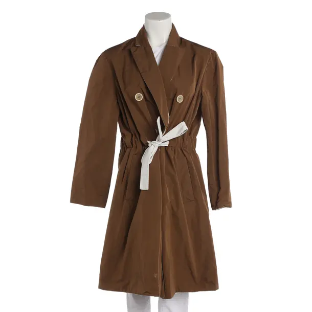 Mid-Season Coat, in Brown, Polyester, Brunello Cucinelli
