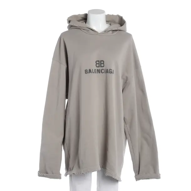 Felpa con cappuccio, in Grigio chiaro, Cotone, Balenciaga