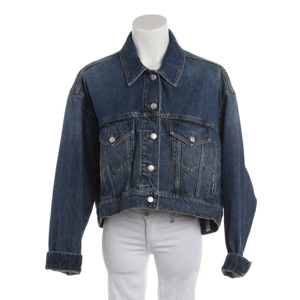 Denim Jacket, in Blue, Polyester, Alexander McQueen