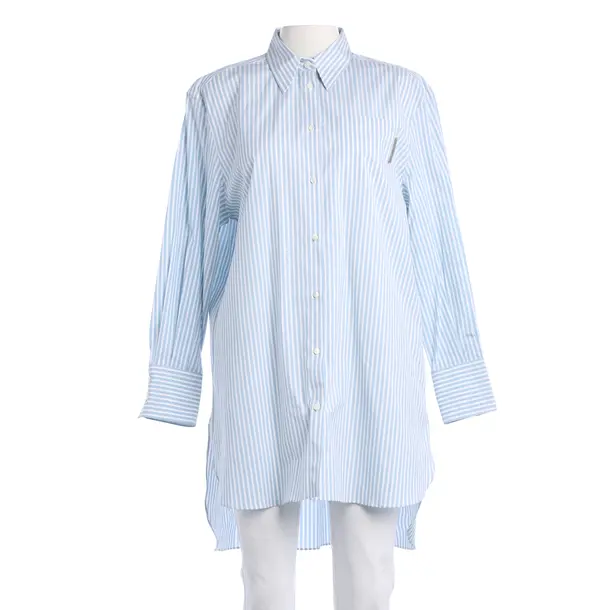 Bluse, in Hellblau, Baumwolle, Brunello Cucinelli