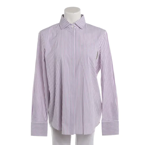 Bluse, in Lila, Baumwolle, Brunello Cucinelli