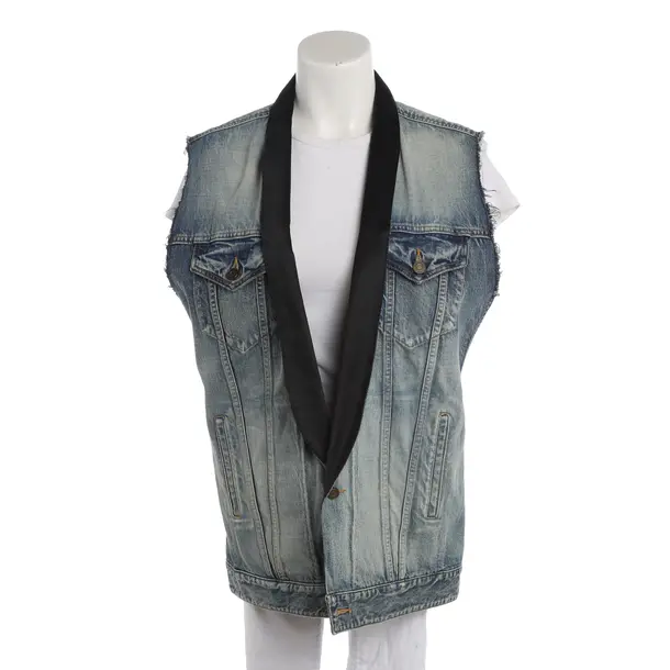 Denim Vest, in Blue, Cotton, Saint Laurent