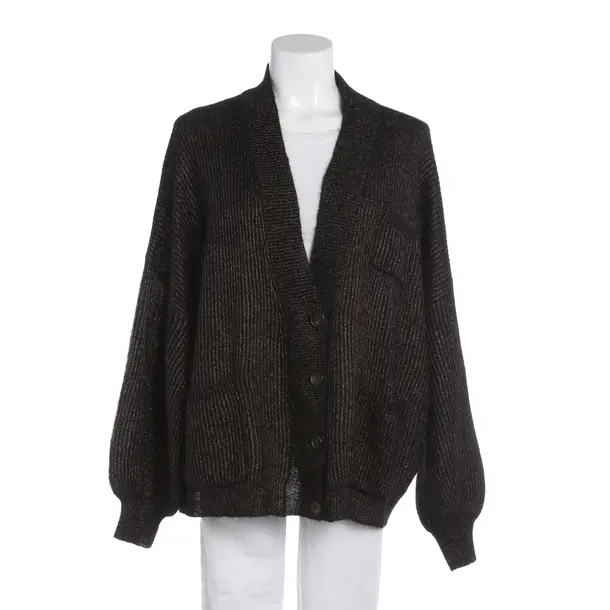 Cardigan, in Black, Polyamide, Brunello Cucinelli