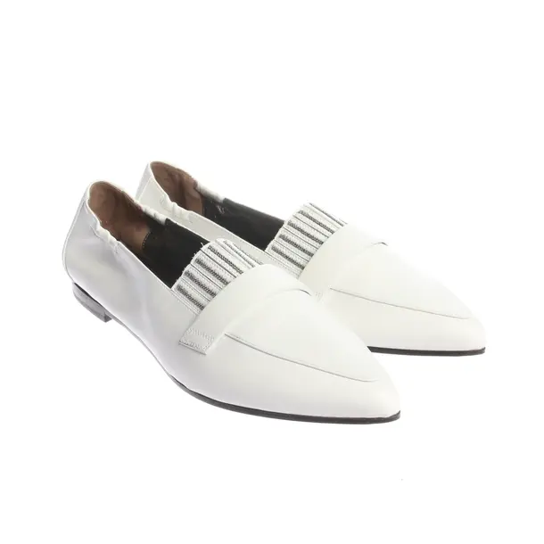 Ballerinas, in Weiß, Brunello Cucinelli