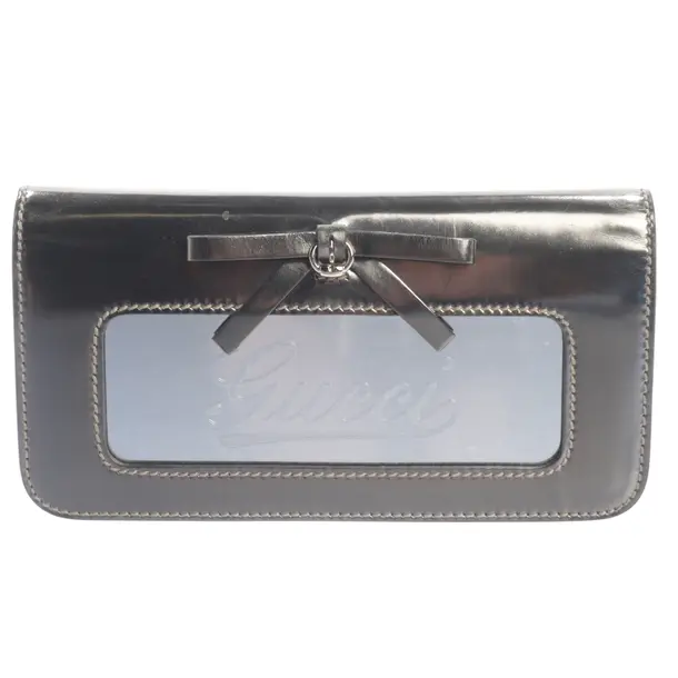 Clutch Bag, in Gold, Leather, Gucci