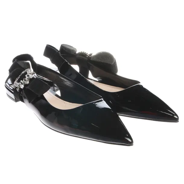Slingbacks, in Schwarz, Miu Miu