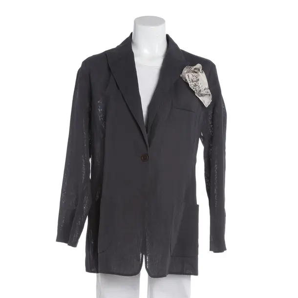 Blazer, in Dark Gray, Cotton, Brunello Cucinelli