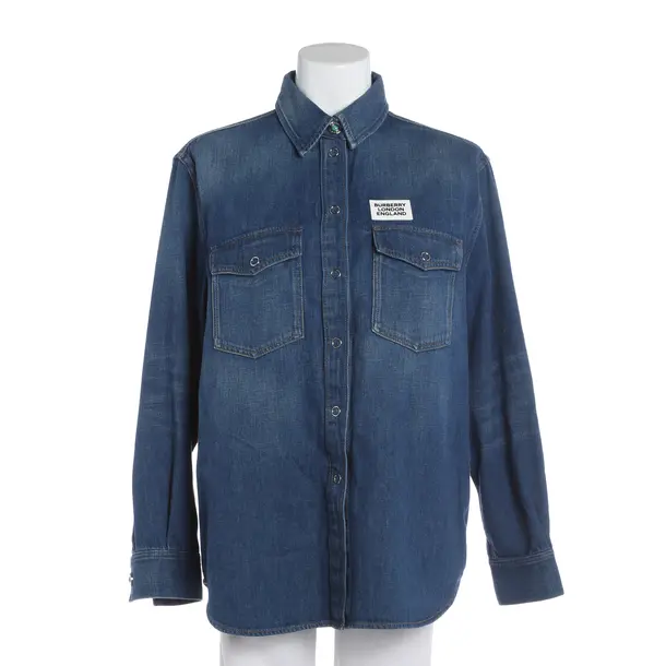 Camicia in denim, in Blu, Cotone, Burberry
