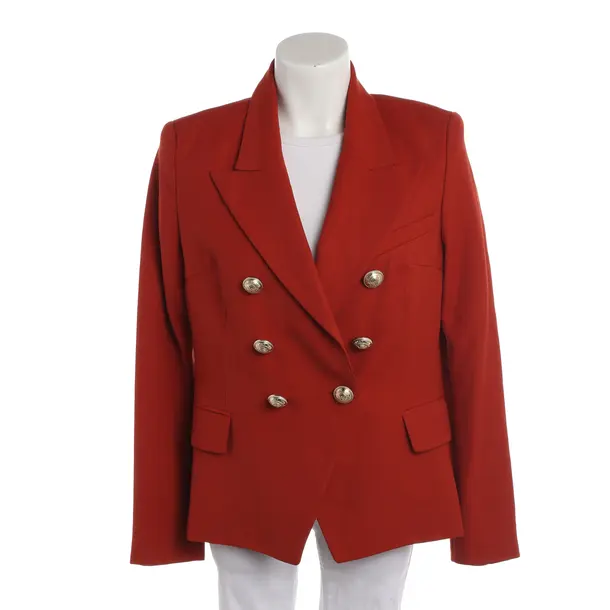 Blazer, in Red, Wool, Balmain