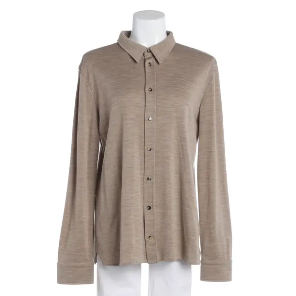 Long Sleeve Shirt, in Brown, Wool, Bottega Veneta